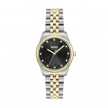 Ladies BOSS Graceful Precious Stainless Steel Bracelet Watch