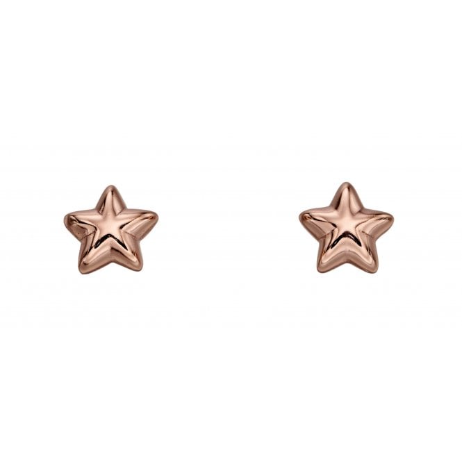 LITTLE STAR Amelia - Rose Gold Star Studs