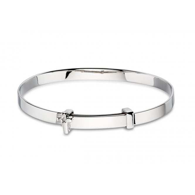 LITTLE STAR Honor -Diamond Cross Christening Bangle
