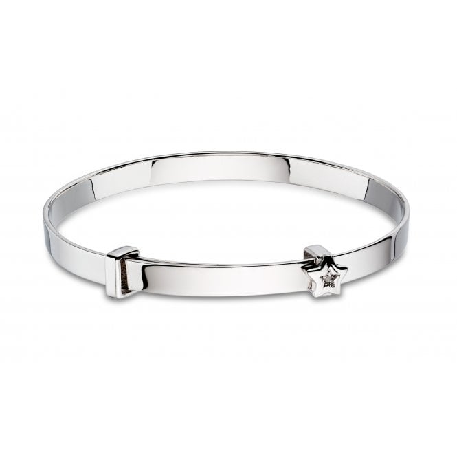 LITTLE STAR Inez - Diamond Star Christening Bangle