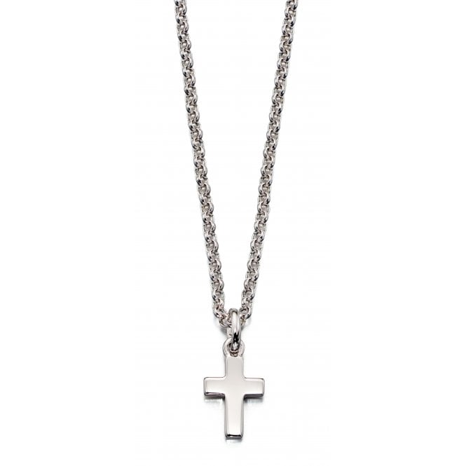 LITTLE STAR Kaia - Plain Small Cross Pendant and Chain