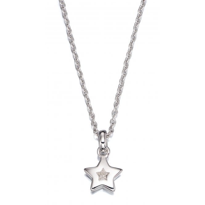 LITTLE STAR Kirsty - Diamond Star Pendant and Chain