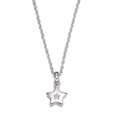 Kirsty - Diamond Star Pendant and Chain