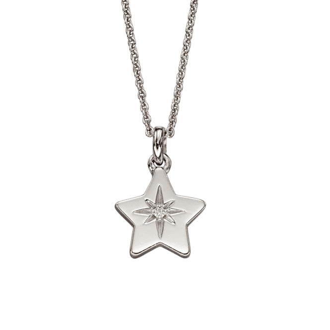 LITTLE STAR Lyra - Childs Diamond Star Pendant & Chain
