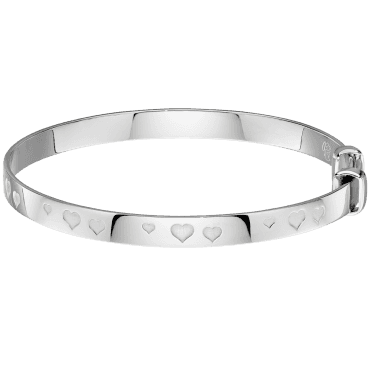 Mirai - Heart Pattern Baby Bangle