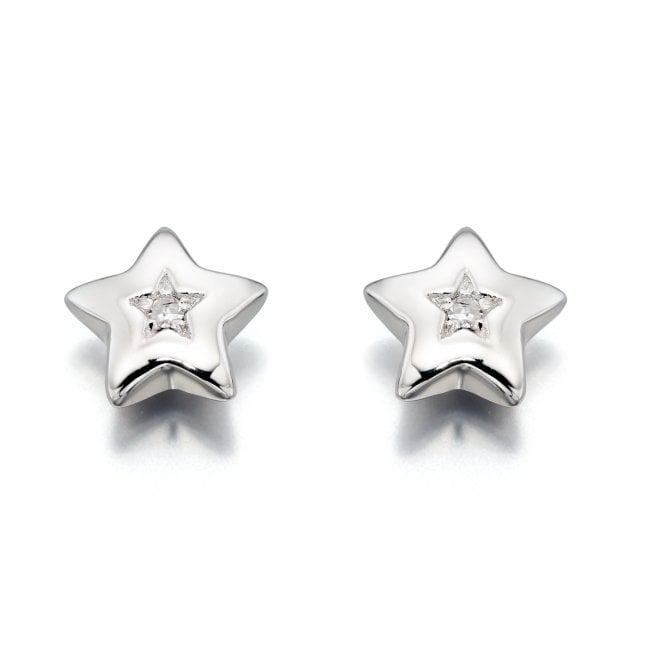 LITTLE STAR Noor - Diamond Star Stud Earring