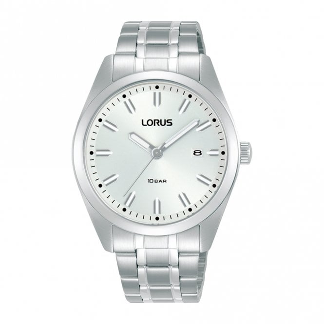 LORUS Men's Quartz White Dial Bracelet Watch