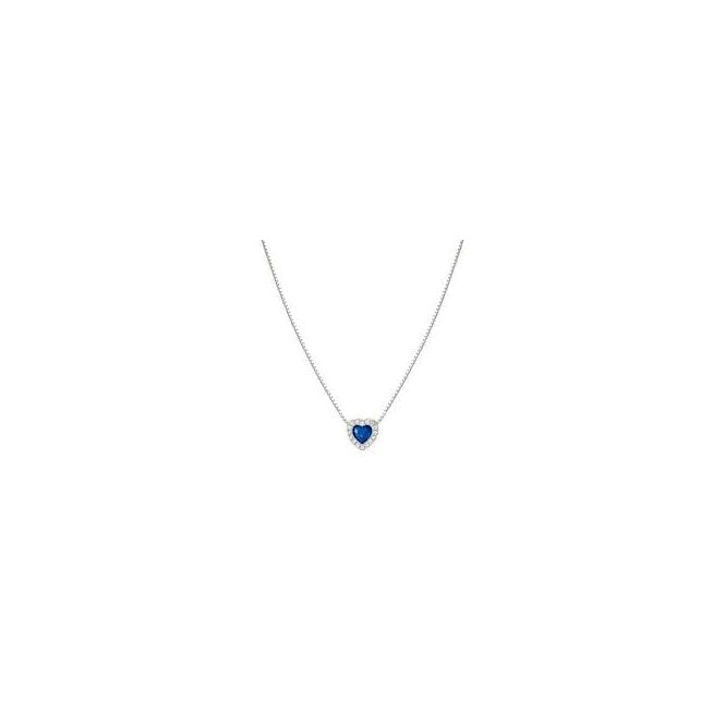 NOMINATION ITALY All My Love Silver and Blue CZ Heart Necklace