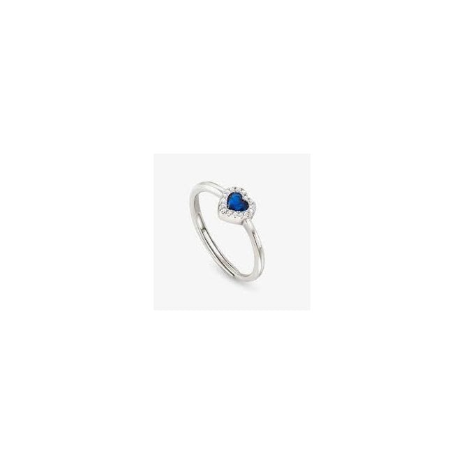 NOMINATION ITALY All My Love Silver and Blue CZ Heart Ring