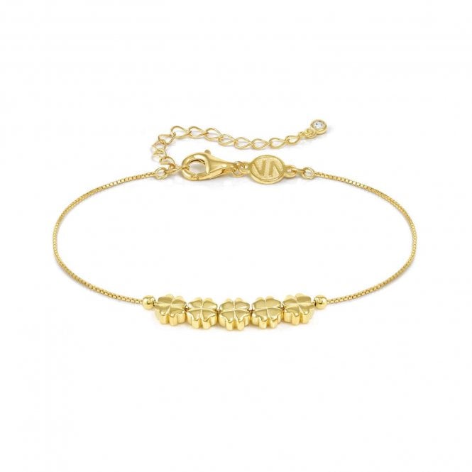 NOMINATION ITALY Armonica Gold PVD Four Leaf Clover Bracelet