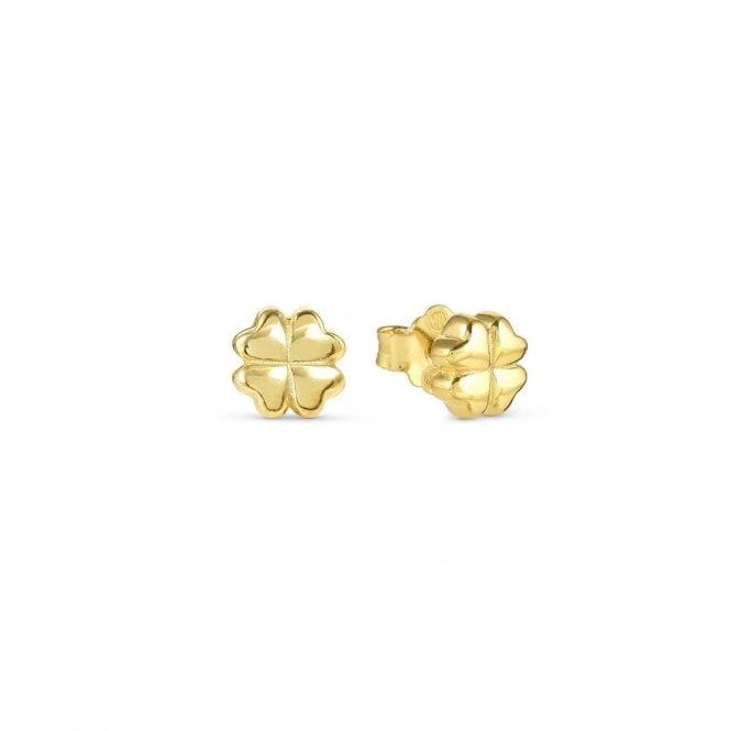 NOMINATION ITALY Armonica Gold PVD Four Leaf Clover Stud Earrings