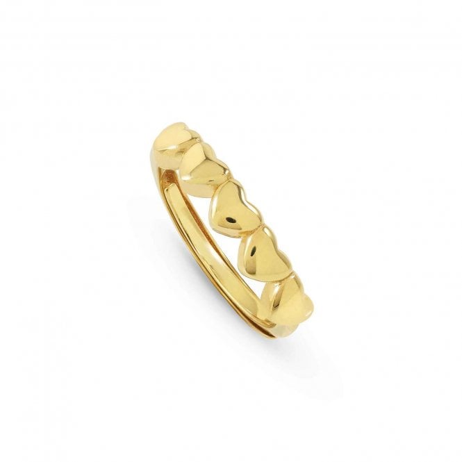 NOMINATION ITALY Armonica Gold PVD Hearts Ring