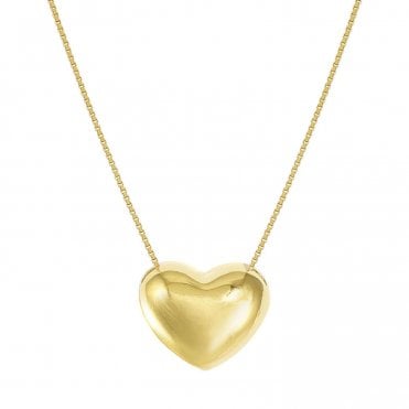Armonica Gold PVD Large Heart Necklace