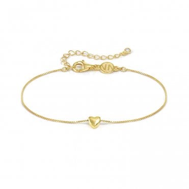 Armonica Gold PVD Single Heart Bracelet