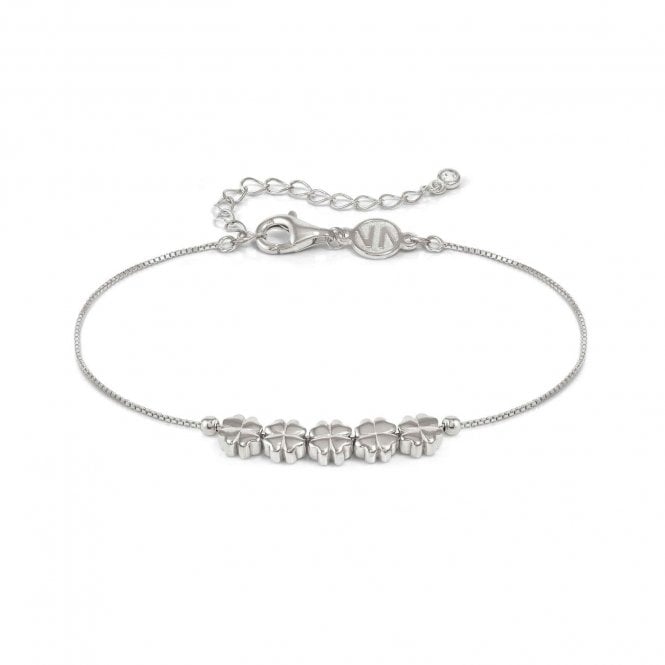 NOMINATION ITALY Armonica Silver Four Leaf Clover Bracelet
