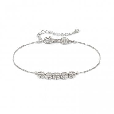 Armonica Silver Four Leaf Clover Bracelet