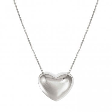 Armonica Silver Large Heart Necklace