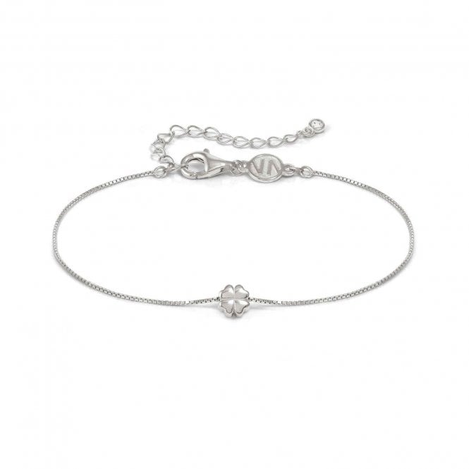 NOMINATION ITALY Armonica Silver Single Four Leaf Clover Bracelet