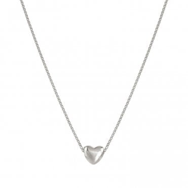 Armonica Silver Single Heart Necklace