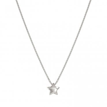 Armonica Silver Single Star Necklace