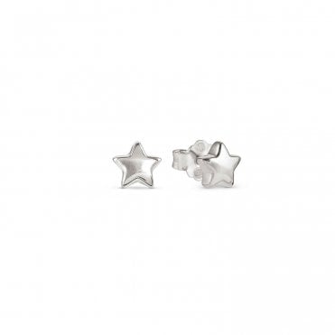 Armonica Silver Star Stud Earrings
