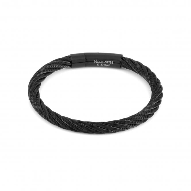 NOMINATION ITALY B-YOND Steel and Black PVD Cable Bracelet