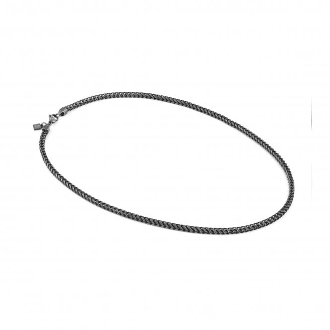 NOMINATION ITALY B-YOND Steel and Gun Barrel ZrN Fishbone Necklace