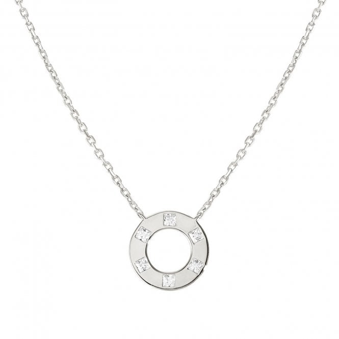 NOMINATION ITALY Carismatica Silver CZ Circle Necklace