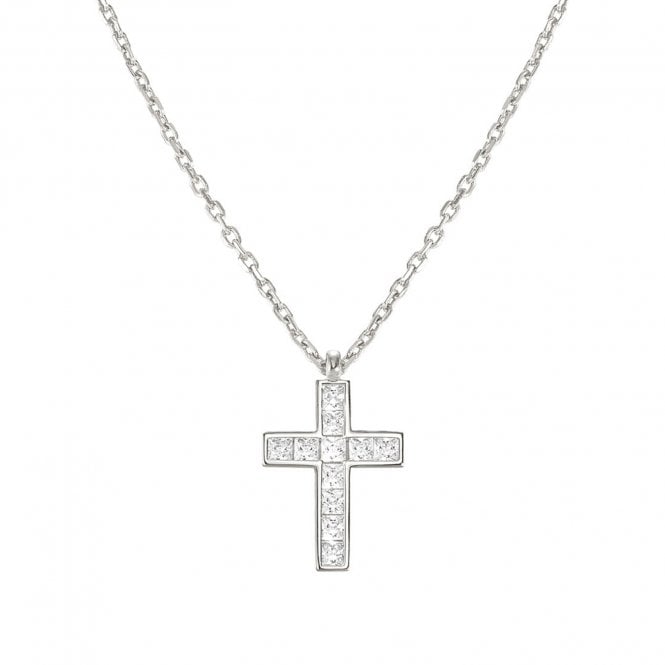 NOMINATION ITALY Carismatica Silver CZ Cross Necklace