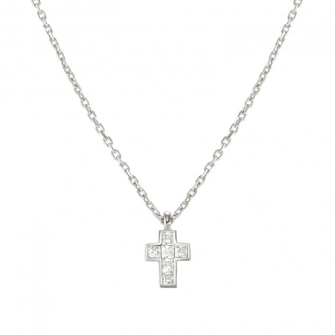 NOMINATION ITALY Carismatica Small Silver CZ Cross Necklace