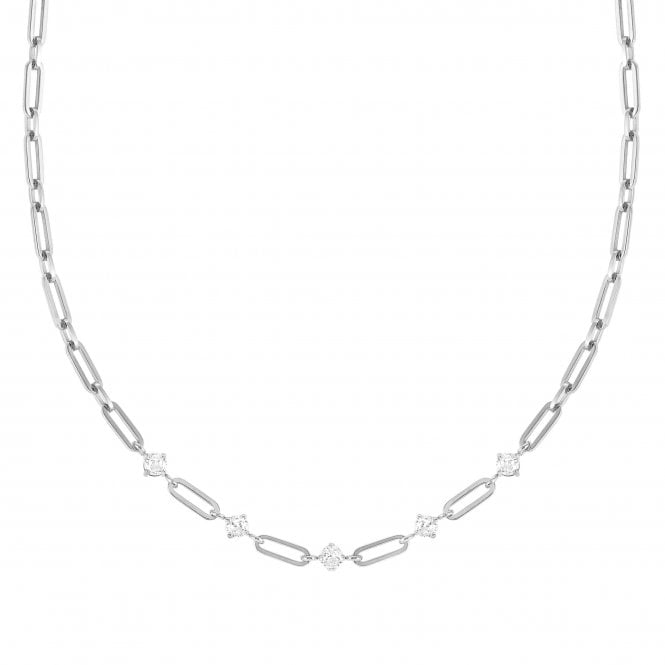 NOMINATION ITALY Chains of Style Stainless Steel White CZ Necklace