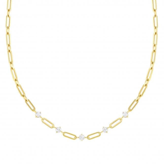 NOMINATION ITALY Chains of Style Yellow White CZ Necklace