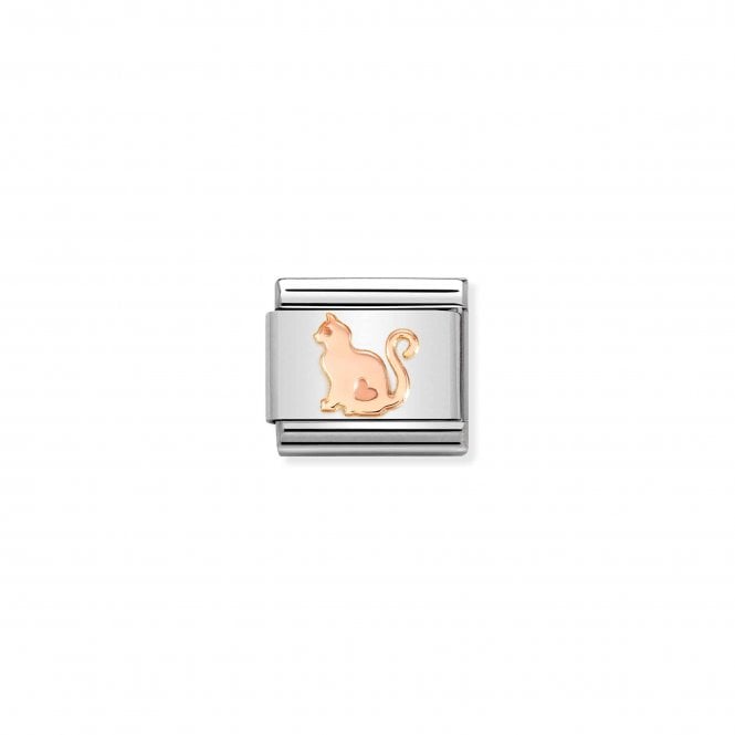 NOMINATION ITALY Classic Bonded Rose Gold Cat Charm