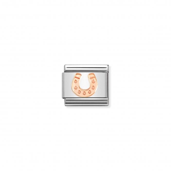 NOMINATION ITALY Classic Bonded Rose Gold Horseshoe Charm