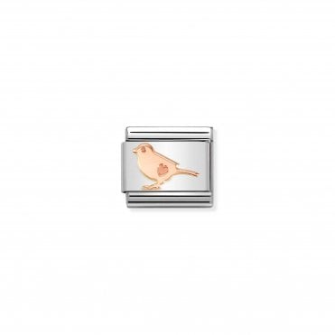 Classic Bonded Rose Gold Little Bird Charm