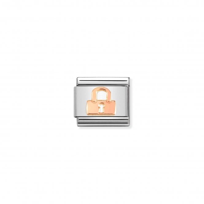 NOMINATION ITALY Classic Bonded Rose Gold Padlock Charm