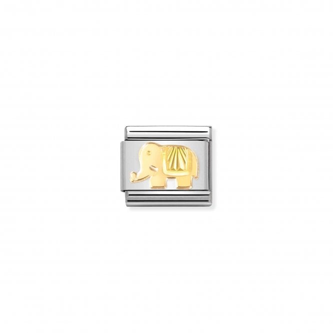 NOMINATION ITALY Classic Bonded Yellow Gold Diamond-Coated Elephant Charm