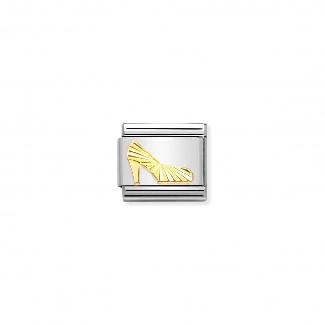 NOMINATION ITALY Classic Bonded Yellow Gold Diamond-Coated Shoe Charm