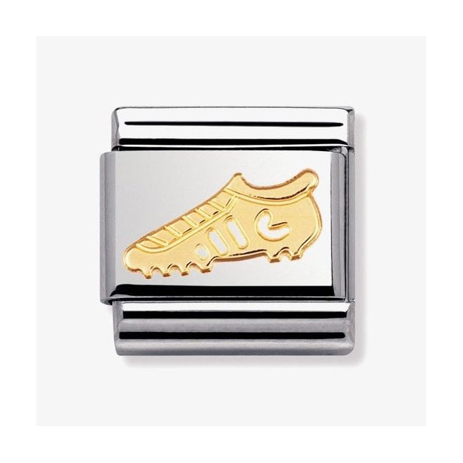 NOMINATION ITALY Classic Bonded Yellow Gold Football Boot Charm