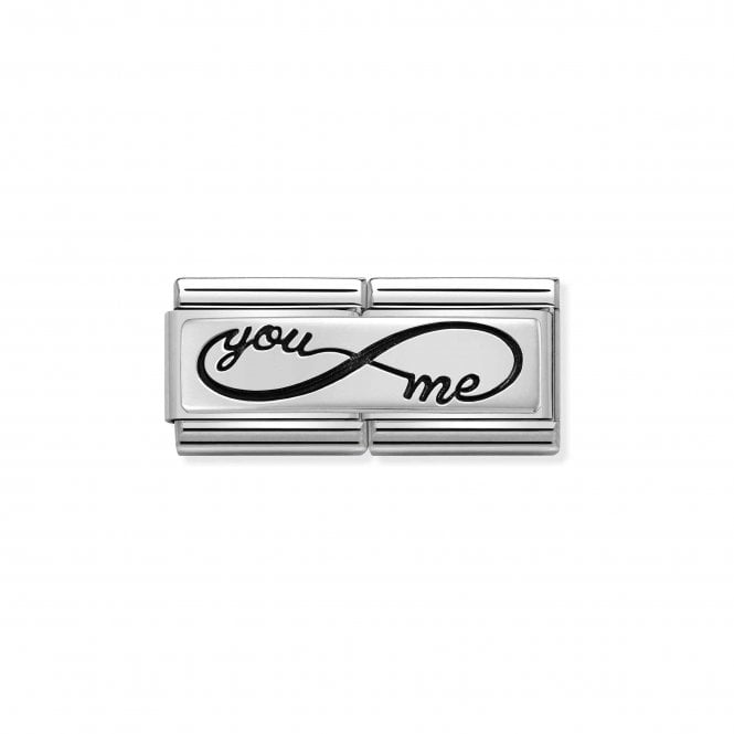 NOMINATION ITALY Classic Double Silver You and Me Infinity Charm