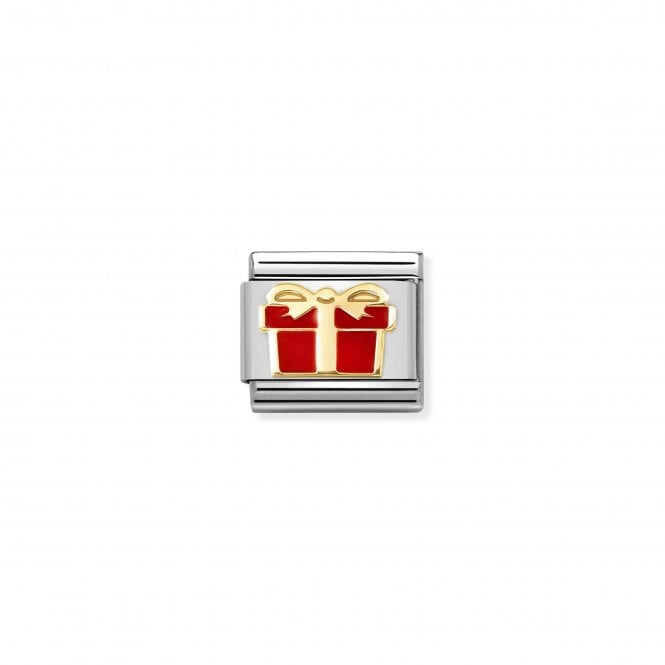 NOMINATION ITALY Classic Enamel & Yellow Gold Red Gift Charm