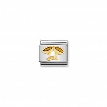 Classic Gold Champagne Glasses Charm