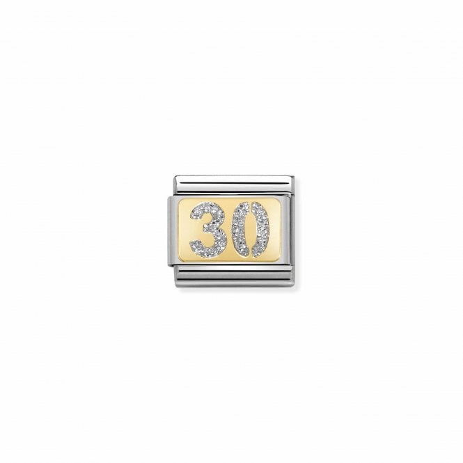 NOMINATION ITALY Classic Gold & Silver Glitter 30 Charm