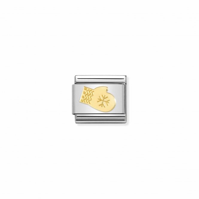 NOMINATION ITALY Classic Gold Snow Glove Charm