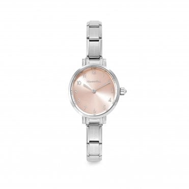 Classic Paris Oval Sunray Pink Watch