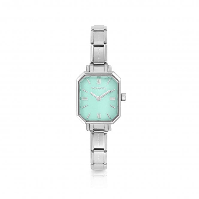 NOMINATION ITALY Classic Paris Stainless Steel Watch with Green Turquoise Dial