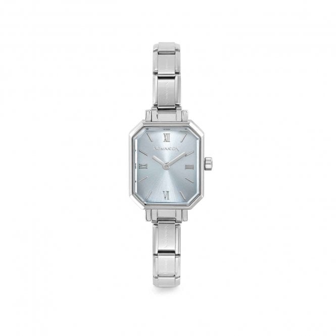 NOMINATION ITALY Classic Paris Stainless Steel Watch with Sunray Sky Blue Dial
