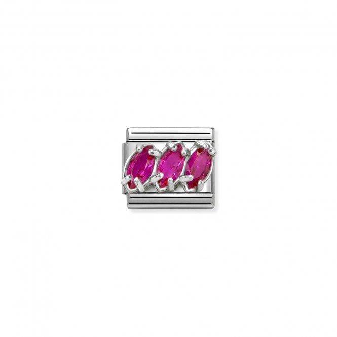 NOMINATION ITALY Classic Red CZ Trilogy Charm