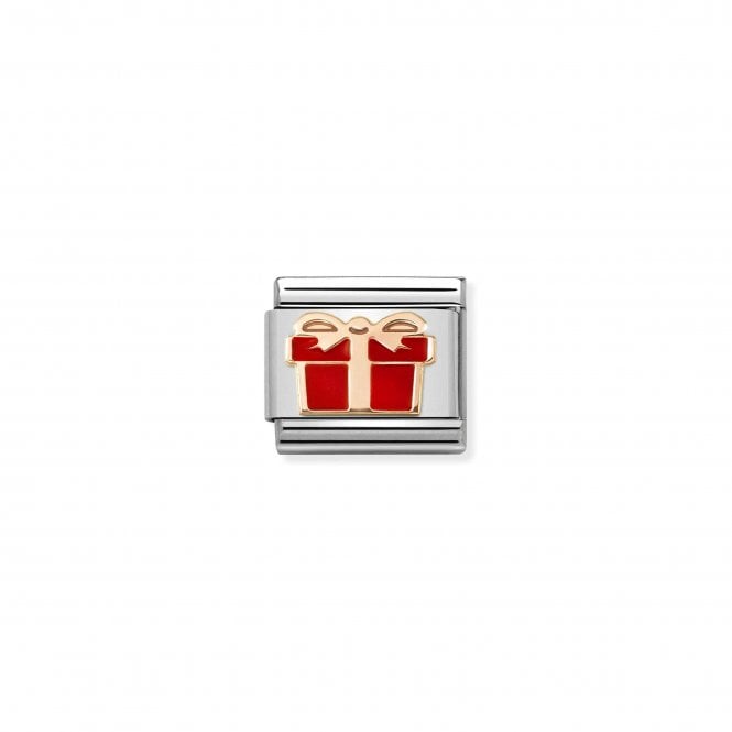NOMINATION ITALY Classic Rose Gold and Enamel Red Gift Charm