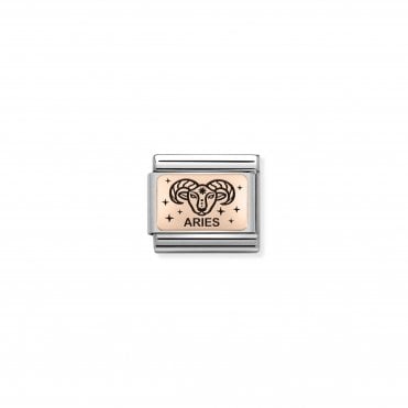 Classic Rose Gold Aries Charm